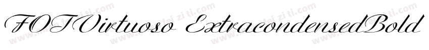 FOTVirtuoso ExtracondensedBold字体转换